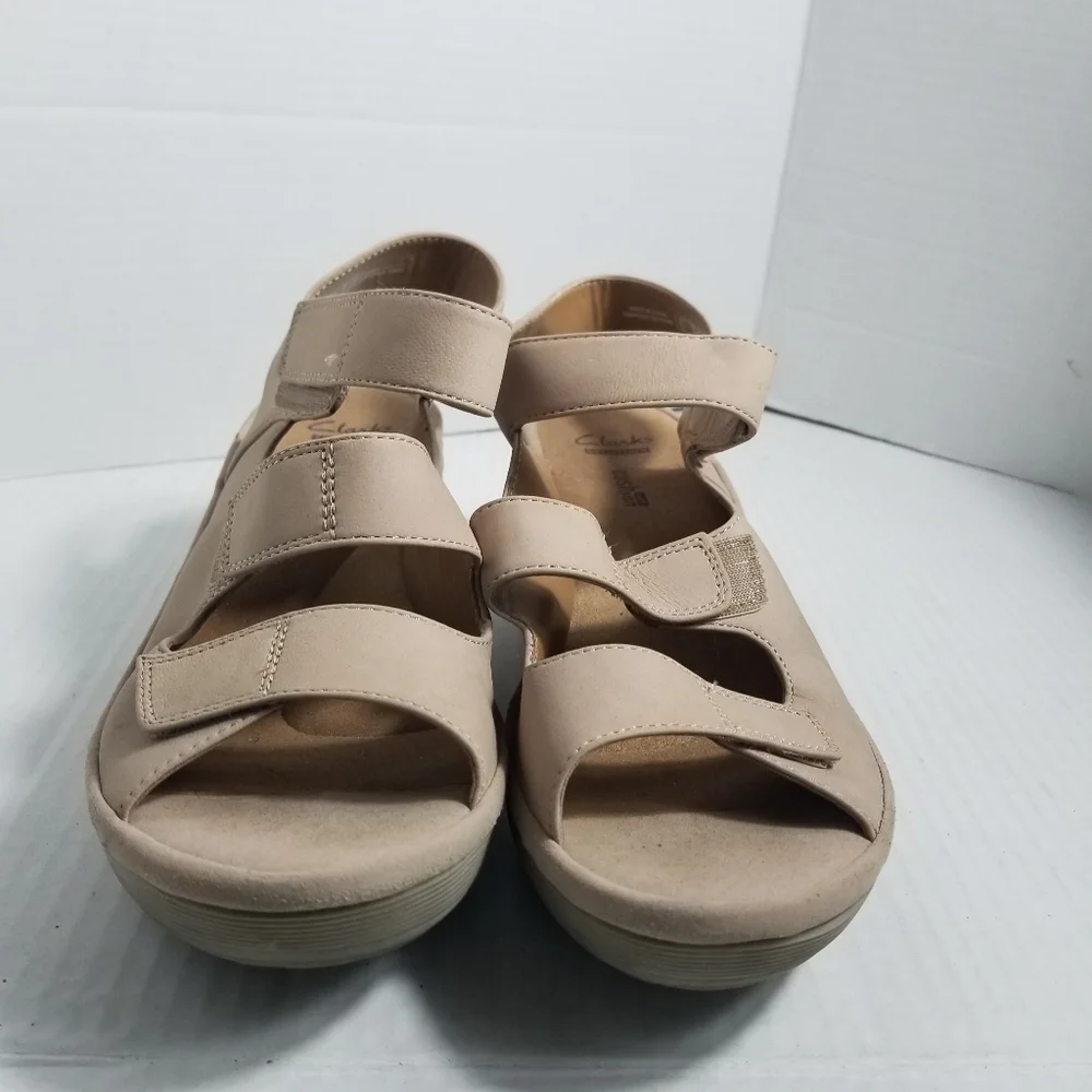 CLARKS COLLECTION SOFT CUSHION WEDGE SHOES SIZE 9